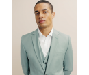 Costume 2 boutons laine majoritaire vert clair IZAC