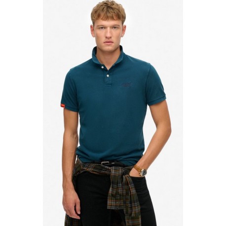 SUPERDRY Polo en piqué classique sur cosmo-lepuy.fr