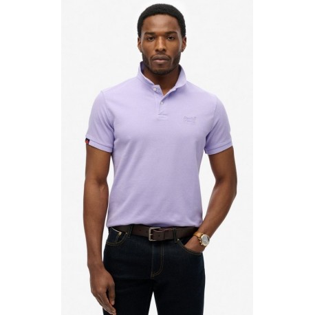 SUPERDRY Polo en piqué classique sur cosmo-lepuy.fr