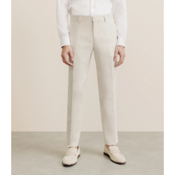 Pantalon 100% lin beige IZAC