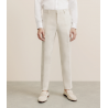 Pantalon 100% lin beige IZAC