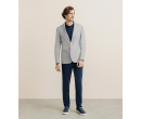 Veste casual à coudières bleue ciel  IZAC