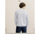 Pull col montant demi zippé bleu ciel IZAC