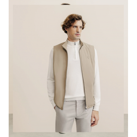 Blouson sans manche beige IZAC COSMOLEPUY