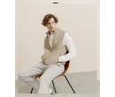 Blouson sans manche beige IZAC COSMOLEPUY