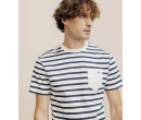 T-shirt marinière marine IZAC