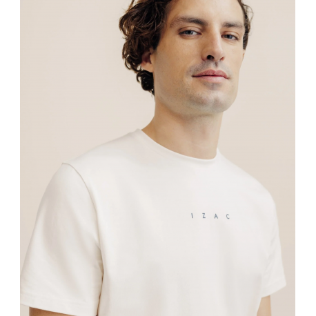 T-shirt col rond écru IZAC