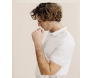 Polo zip blanc IZAC