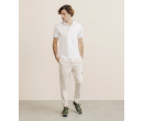 Polo zip blanc IZAC