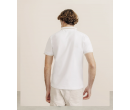 Polo zip blanc IZAC