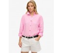 SUPERDRY Chemise boyfriend décontractée en lin sur cosmo-lepuy.fr