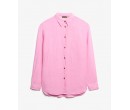 SUPERDRY Chemise boyfriend décontractée en lin sur cosmo-lepuy.fr