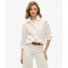 SUPERDRY Chemise boyfriend décontractée en lin