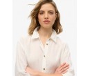 SUPERDRY Chemise boyfriend décontractée en lin sur cosmo-lepuy.fr