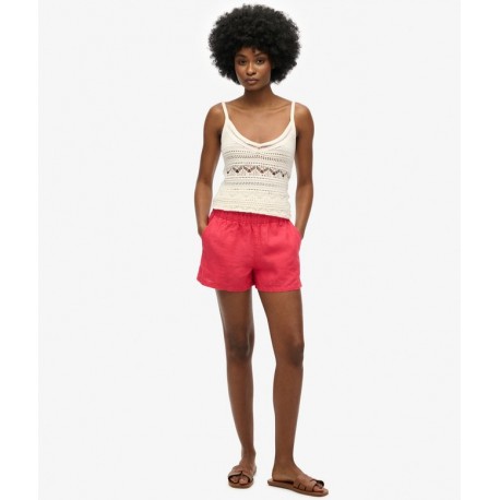SUPERDRY Short en lin sur cosmo-lepuy.fr