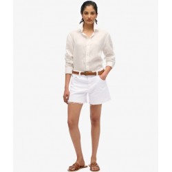 SUPERDRY Short effiloché à taille mi-haute sur cosmo-lepuy.fr