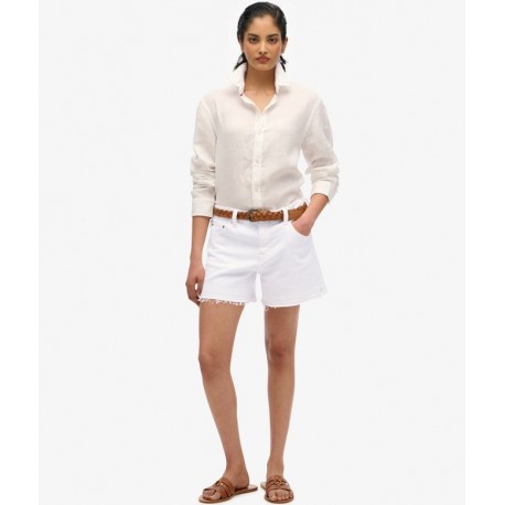 SUPERDRY Short effiloché à taille mi-haute sur cosmo-lepuy.fr