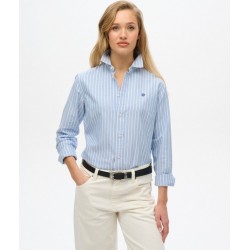 SUPERDRY Chemise Oxford slim à manches longues sur cosmo-lepuy.fr
