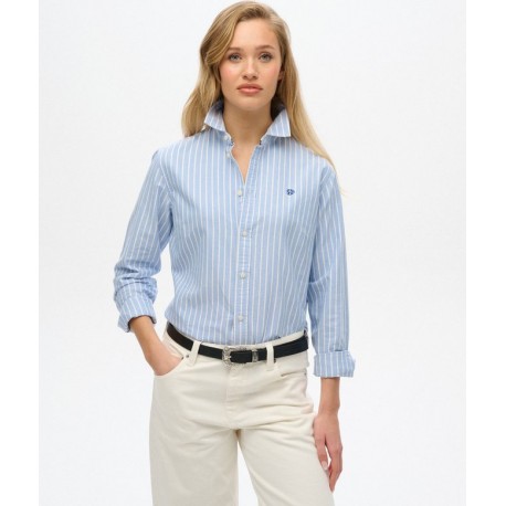 SUPERDRY Chemise Oxford slim à manches longues sur cosmo-lepuy.fr