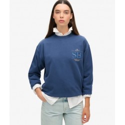 SUPERDRY Sweat ample métallisé Luxe sur cosmo-lepuy.fr