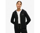 SUPERDRY Sweat à capuche zippé uni sur cosmo-lepuy.fr