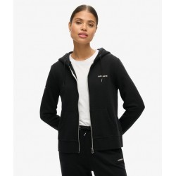 SUPERDRY Sweat à capuche zippé uni sur cosmo-lepuy.fr