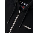 SUPERDRY Sweat à capuche zippé uni sur cosmo-lepuy.fr