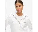 SUPERDRY Sweat à capuche zippé uni