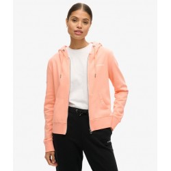 SUPERDRY Sweat à capuche zippé uni