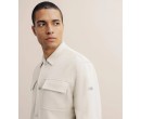Blouson col chemise suédine écru IZAC