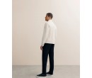 Blouson col chemise suédine écru IZAC