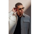 Blouson col chemise suédine écru IZAC