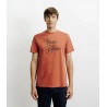 T-shirt imprimé rouge clair IZAC