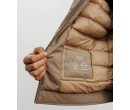 Blouson col chemise beige 