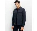 Blouson col chemise marine