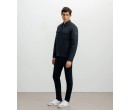 Blouson col chemise marine