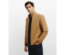 Blouson col chemise camel 