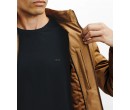 Blouson col chemise camel 