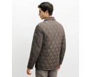 Blouson col chemise taupe IZAC