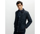 Blouson col chemise marine IZAC