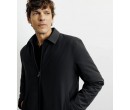 Blouson col chemise noir IZAC