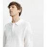 Pull col polo boutonné écru IZAC