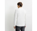 Pull col polo boutonné écru IZAC