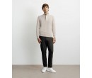 Pull col montant 100% cachemire BEIGE