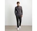 Pull col montant 100% cachemire Marron