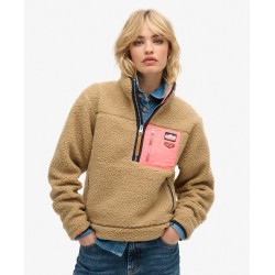 Pull polaire sherpa moutonnée