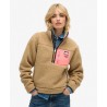Pull polaire sherpa moutonnée