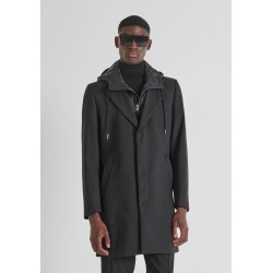 Manteau à doublure amovible noir Antony Morato