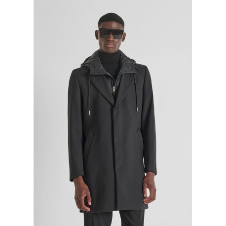 Manteau à doublure amovible noir Antony Morato