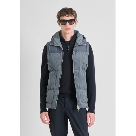 Doudoune sans manche velours Antony Morato